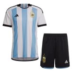 Home Maglia Calcio Argentina Set Completo Uomo 2022