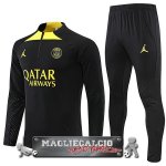 Paris Saint Germain Set Completo Bambino Nero II Giallo Felpa Da Allenamento 2022-23