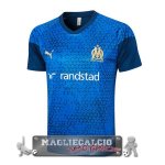 Marsella Formazione Maglia Calcio 2023-24 Blu Bianco