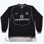 Home Manica lunga Maglia Calcio Manchester United Retro 2000-2002