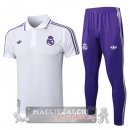 Real Madrid Bianco Purpureo Maglia POLO Set Completo 2025 2026