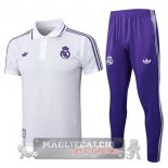 Real Madrid Bianco Purpureo Maglia POLO Set Completo 2025 2026