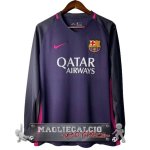 Away Manica Lunga Maglia Calcio Barcelona Retro 2016-2017