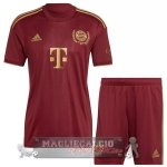 speciale Maglia Calcio Bayern Munchen Set Completo Uomo 2022-23 borgogna