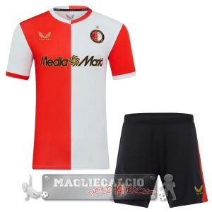 Feyenoord Rotterdam Set Completo Bambino Maglia Calcio Home 2025 2026