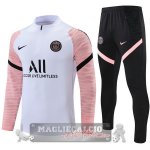 Paris Saint Germain Insieme Completo I Bianco Rosa Nero Bambino Giacca 2021-22