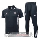Real Madrid Grigio Navy Rosa Maglia POLO Set Completo 2025 2026
