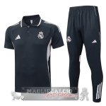 Real Madrid Grigio Navy Rosa Maglia POLO Set Completo 2025 2026