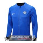Inter Milan Blu Giacca Lunga Zip 2023-24