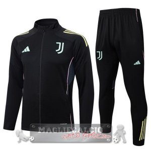 Set Completo Lunga Zip Giacca Juventus 2025 2026 Nero Rosa