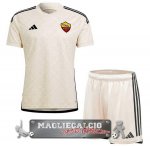 Away I Maglia Calcio Set Completo Uomo As Roma 2023-24
