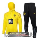 Giacca Felpa Cappuccio Borussia Dortmund 2023-24 Giallo Nero