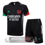 Set Completo Arsenal Maglia Formazione 2025 2026 Nero Rosso