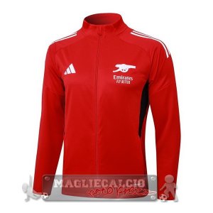 Lunga Zip Giacca Arsenal 2025 2026 Rosso Bianco