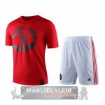 Manchester United Formazione Set Completo Maglia Calcio 2019-20 Rosso Bianco