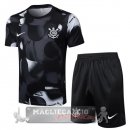 Set Completo Maglia Formazione Corinthians Paulista 2025 2026 Nero Grigio