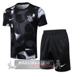 Set Completo Maglia Formazione Corinthians Paulista 2025 2026 Nero Grigio