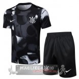Set Completo Maglia Formazione Corinthians Paulista 2025 2026 Nero Grigio