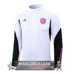 Bayern Monaco Bianco Nero Purpureo Felpa Da Allenamento 2023-24