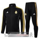 Set Completo Lunga Zip Giacca Real Madrid 2025 2026 Nero Giallo