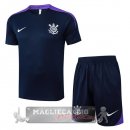 Set Completo Maglia Formazione Corinthians Paulista 2025 2026 Blu Purpureo