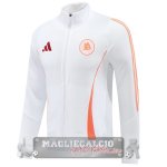 Ropa Deportiva Con Cremallera Larga AS Roma 2024 2025 Bianco
