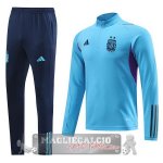 Argentina Insieme Completo Blu Felpa Da Allenamento 2022