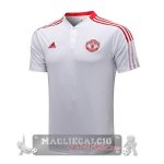 Manchester United bianco rosso Maglia POLO 2021-22