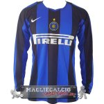 Home Manica lunga Maglia Calcio Inter Milán Retro 2004 2005