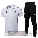 Real Madrid Bianco Nero Maglia POLO Set Completo 2025 2026