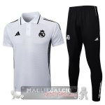 Real Madrid Bianco Nero Maglia POLO Set Completo 2025 2026