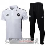Real Madrid Bianco Nero Maglia POLO Set Completo 2025 2026