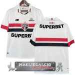 Thailandia Home Maglia Calcio São Paulo 2024-25 Bianco-Rosso