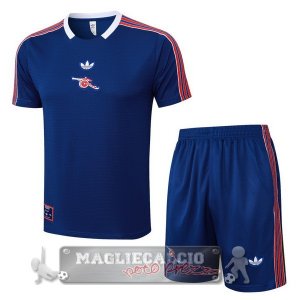Set Completo Arsenal Maglia Formazione 2025 2026 Blu Navy Rosso