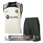 Formazione Senza Maniche Set Completo Barcelona 2023-24 Giallo Verde