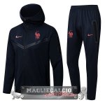 Francia Insieme Completo Nero Giacca felpa cappuccioa 2022-23