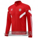 Lunga Zip Giacca Bayern Munich 2024 2025 Rosso Bianco