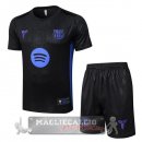 Set Completo Maglia Formazione Barcelona 2025 2026 Nero Purpureo