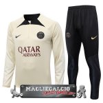 Paris Saint Germain Insieme Completo Giallo Nero Felpa Da Allenamento 2023-24