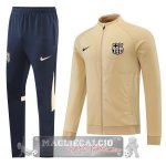 Barcellona Insieme Completo Blu Navy Giallo Giacca 2022-23