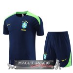 Formazione Set Completo Brasile 2024 Blu Navy Verde