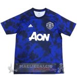 Manchester United Formazione Maglia Calcio 2019-20 Blu Navy