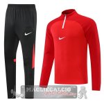 Nike Set Completo Rosso I Nero Felpa Da Allenamento 2022-23