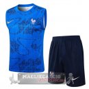 Formazione Senza Maniche Set Completo Francia 2026 Blu Navy