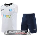 Formazione Senza Maniche Set Completo Napoli 2024-25 Bianco Blu