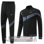 Nike Set Completo Nero Grigio Giacca Lunga Zip 2022-23