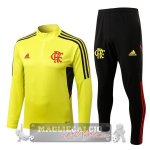 Flamengo Insieme Completo Giallo Nero Giacca 2022-23