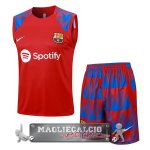 Formazione Senza Maniche Set Completo Barcelona 2023-24 Rosso Blu