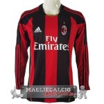 Home Manica Lunga Maglia Calcio AC Milan 2010-2011