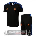 Real Madrid Formazione Set Completo Maglia Calcio 2021-22 nero blu
